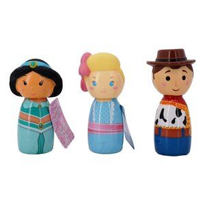 Mini Decanter Scented Bubble Wash Set of 3 (2 Princesses and Woody), 2 Fl oz eac